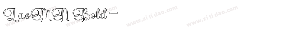 LaoMN Bold字体转换